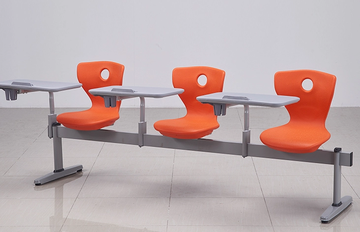 contemporary 3-beam seating student link chair lecture hall chairs sturdy construction chair with writing pad