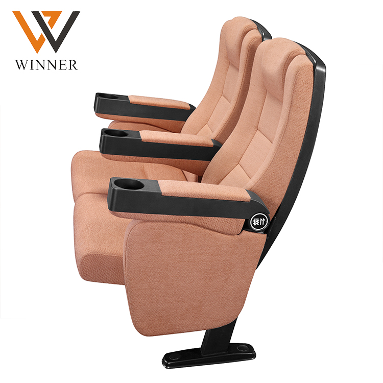 Couples cream reclining movie theatre chairs push back classical rocking cinema chair with cup holder