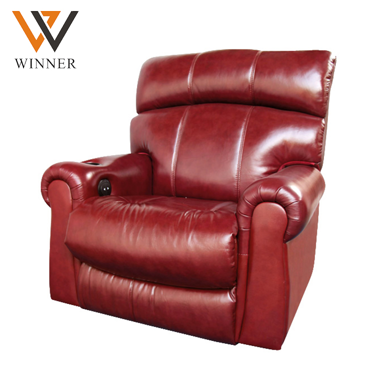 Comfortable 4d theatre movie reclining chair Family Genuine Leather home sofa chairs cinema vip chair