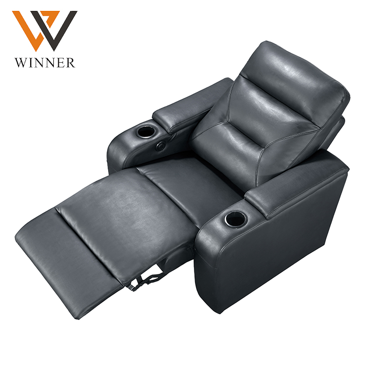 Multi-function Movie concert hall seat chair cinema recliner chairs Genuine leather reclining home cinema seat chair