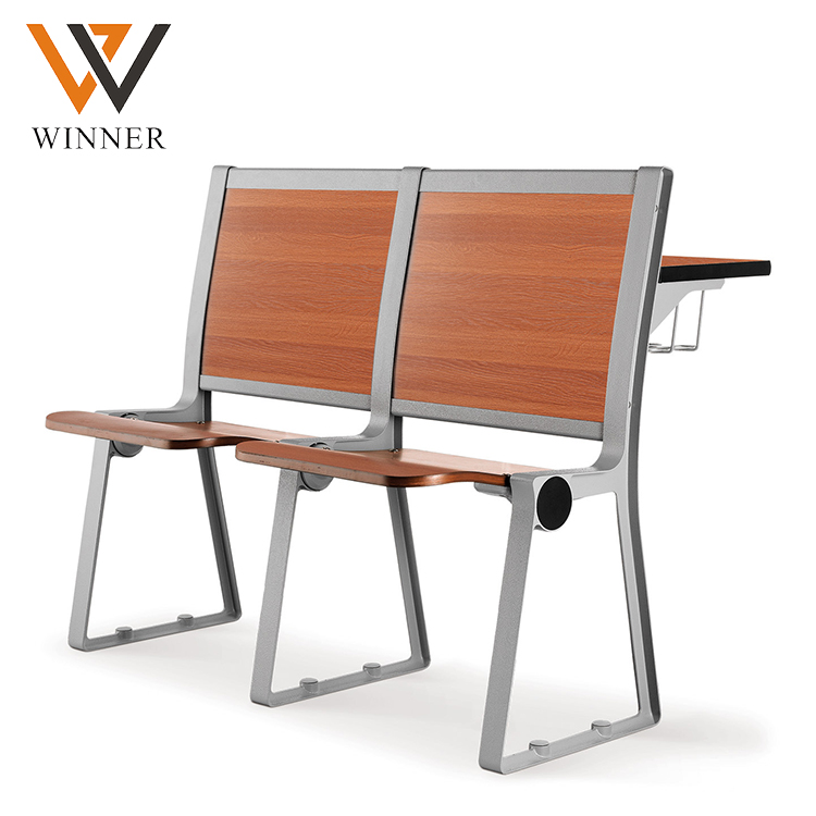 classroom adult study school chair and desk standard size student college folding desk with Table Board